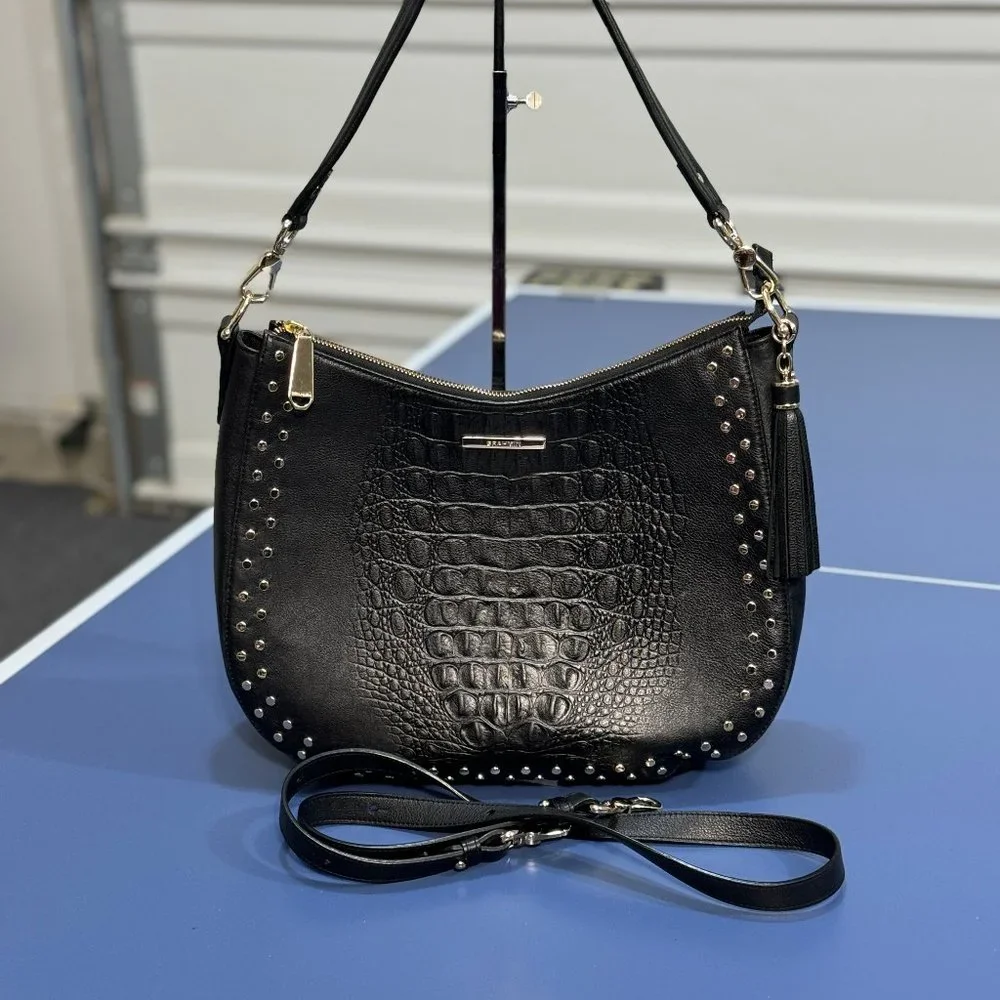 Brahmin Black Daphne Winston Shoulder Bag- Used - Picture 2 of 10